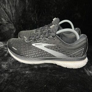 Brooks Ghost 13 1203381D012 Womens 9 D Running Shoes Black Mesh Athletic Sneaker